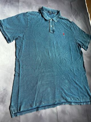 Polo Ralph Lauren XL Blu Petrolio Effetto Lavato