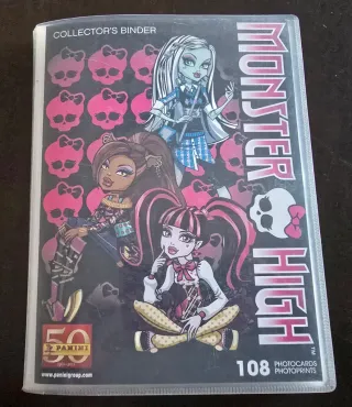 Álbum Coleccionista Monster High Panini incompleto