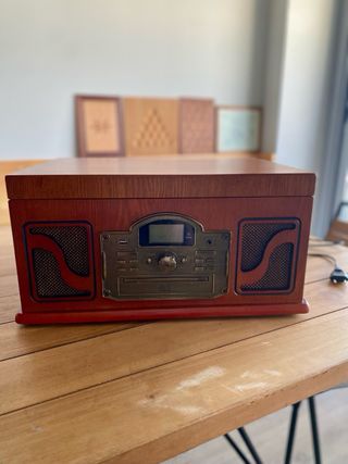 Tocadiscos Vinilo Madera