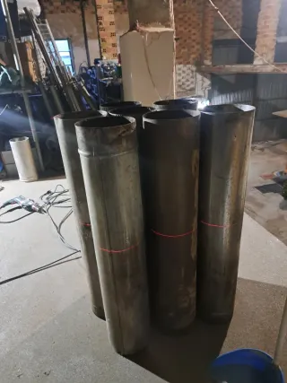 Tubo chimene 1 m diametro 200  7 tubos disponibles