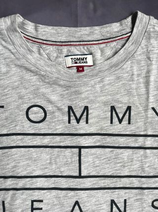 T-shirt Tommy Jeans Grigio Melange Donna