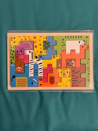 Puzzle de animales de madera