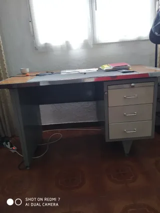 Escritorio oficina/estudio madera y metal