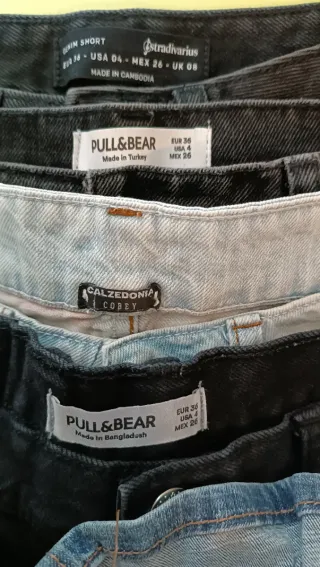 Lote 6 vaqueros cortos a 10€ todo por separado 2€