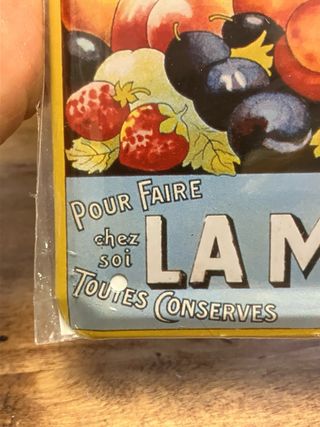 Insegna in metallo La Menagere