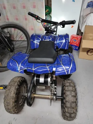 Quad Eléctrico Infantil Azul