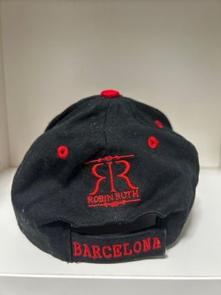 Gorra Barcelona negra B roja Robin Ruth