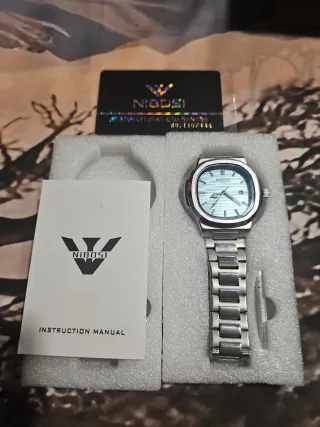 Reloj NIBOSI Acero Azul Hombre