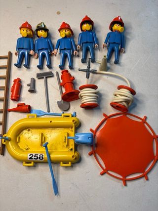 Playmobil 3491 Bomberos Vintage Barca Amarilla