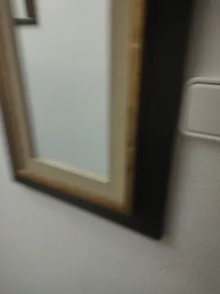 Espejos Decorativos Madera y Dorado mide 40 x 1.05