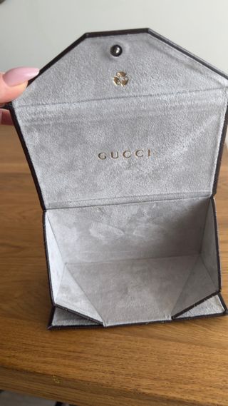 Funda de gafas Gucci marrón