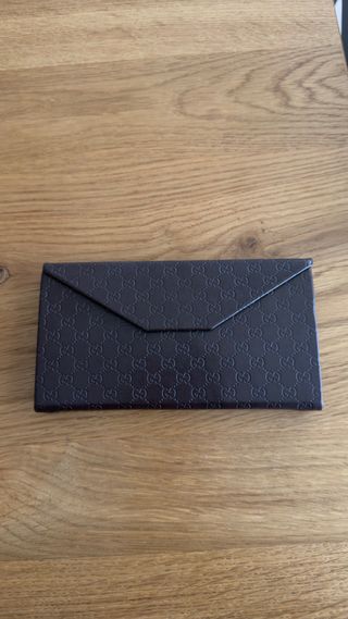 Funda de gafas Gucci marrón
