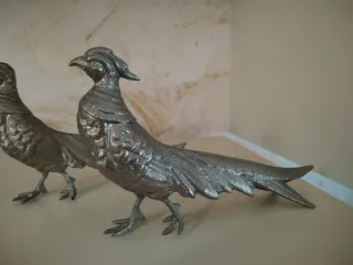 Coppia fagiani statuette Giappone anni '50