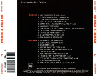 CD Bob Dylan At Budokan 2 CDs