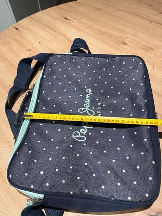 Bolso Pepe Jeans lunares azul y verde