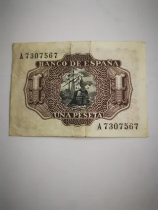 Billete 1 Peseta Banco de España 1953