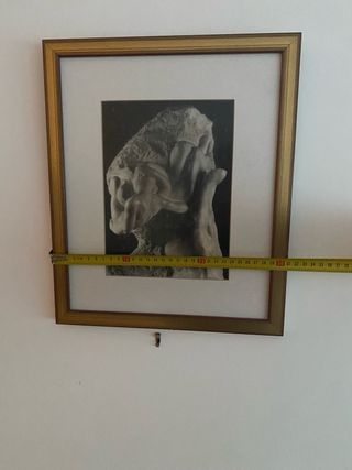 Cuadro decorativo marco dorado