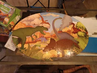 Puzzle Ovalado Dinosaurios Sassi Science 205 Pieza