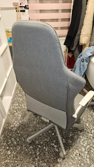 Silla Gaming Ikea Gris Acolchada
