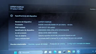 Ordenador portátil HP blanco