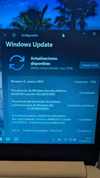 Ordenador portátil HP blanco
