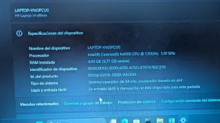 Ordenador portátil HP blanco