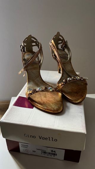 Sandalias Gino Vaello Cobre Talla 39