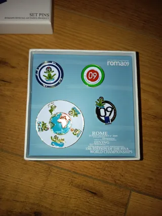 Lote pins Roma09 13ª FINA Mundial