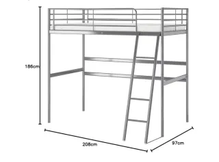 Litera metálica gris