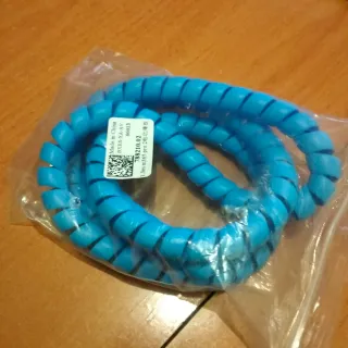 Protector de cable espiral azul