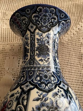 Vaso Delfia Blu Bianco Stile Delft 38 cm