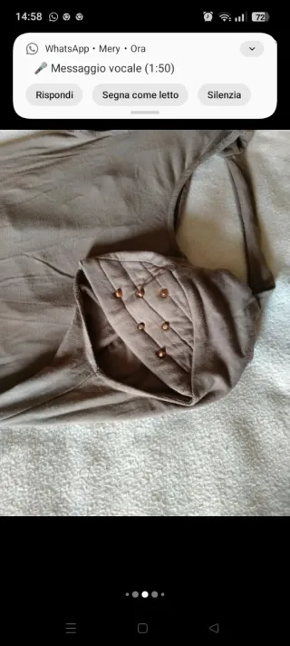 Miniabito marrone con dettagli