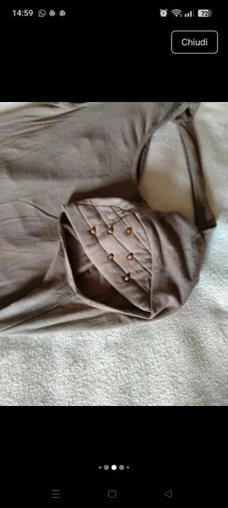 Miniabito marrone con dettagli