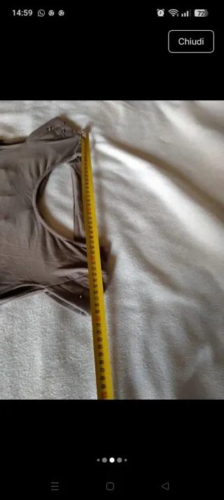 Miniabito marrone con dettagli