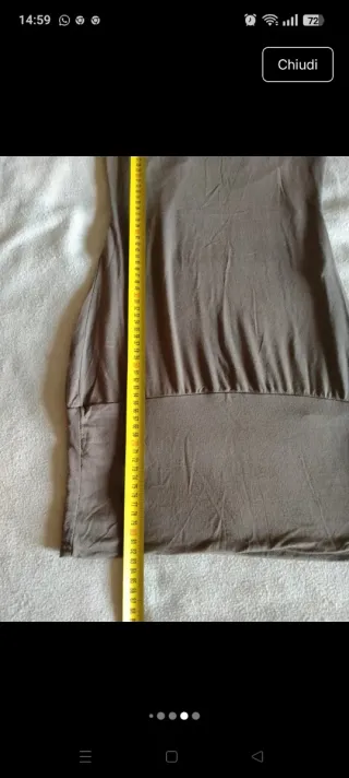 Miniabito marrone con dettagli