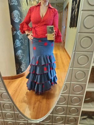 Conjunto flamenco de Camisa y Falda