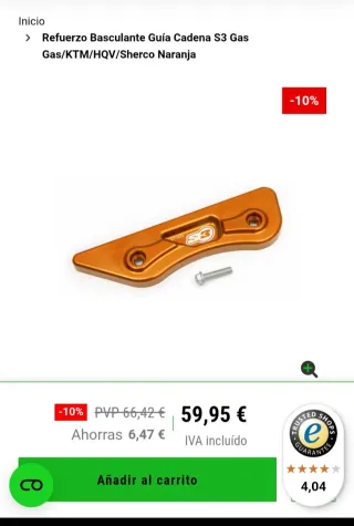 Refuerzo Protector Basculante Ktm, Gasgas, Husqvar