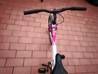 Bicicleta Infantil 20 Blanca y Rosa