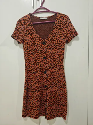 Vestido estampado animal print