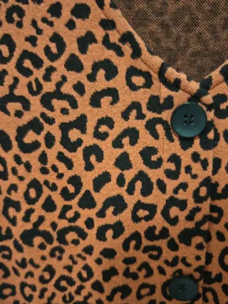 Vestido estampado animal print