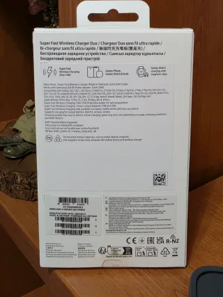 Cargador inalambrico duo súper rápido Samsung