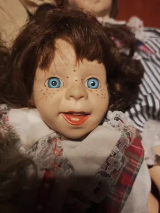 Lote 8 bambole antiche in porcellana