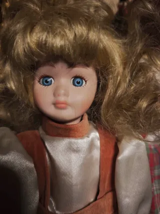 Lote 8 bambole antiche in porcellana