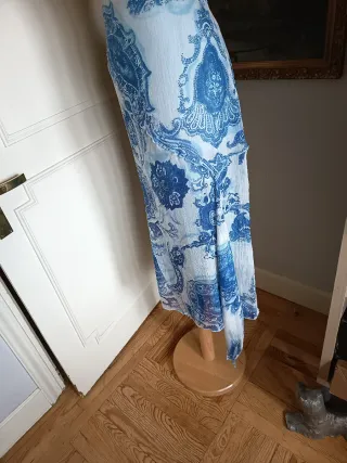 Falda midi seda Purificación García .