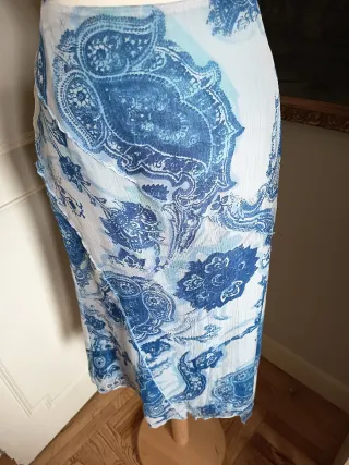 Falda midi seda Purificación García .