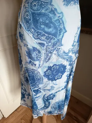 Falda midi seda Purificación García .