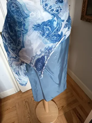 Falda midi seda Purificación García .