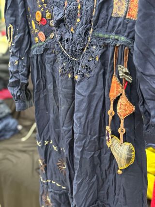 Vestido Desigual Azul Multicolor Talla 38