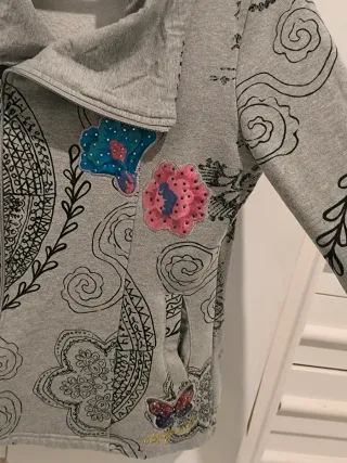 Sudadera Desigual Gris Talla M