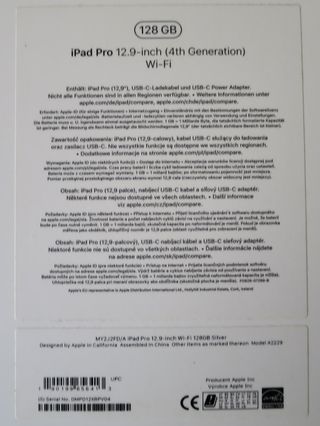 Apple iPad Pro 12.9 4ª generacion 128gb impoluto